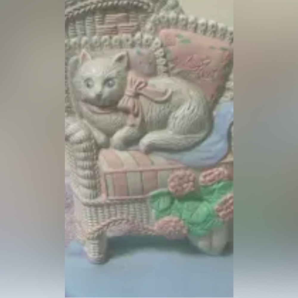 Vintage, cast-iron cat doorstop